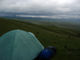 Camping in the rain among yaks and nomands